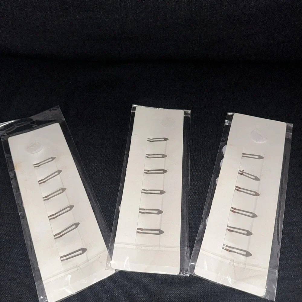 Hello Kitty Hair Barrettes 6 New in Pack Designer Names Hair Clips - Lot Of 3